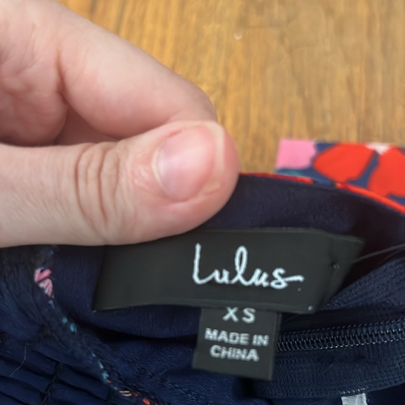 Chance of Blooms Navy Blue Multi Floral Print Halter Mini Dress - Picture 8 of 8